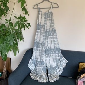 Nwt japna tie dye jumpsuit size xs boho beach vibes